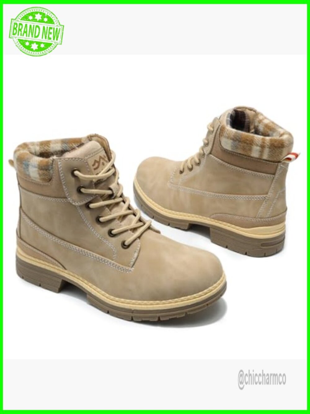 Women's Winter Snow Boots Lightweight Ankle Hiking Fur Lined Lace Up Trekking - Picture 3 of 7